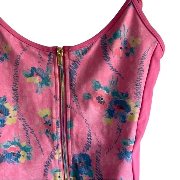 LoveShackFancy x Beach Riot Cheryl One Piece Swimsuit XS Pink - Picture 10 of 16